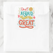 恐れないで素晴らし スクエアシール (バッグ)