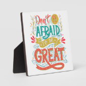 恐れないで素晴らし フォトプラーク (正面)