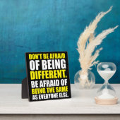 恐れないで違う- やる気を起こさせる フォトプラーク (インサイチュ)