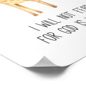 恐れない子の聖書の節 ポスター (角)