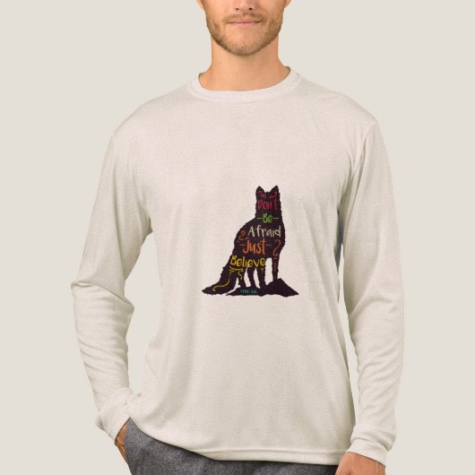 恐れない 信じるのみ Tシャツ デザイン (正面)