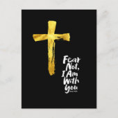 恐れない、私はあなたと共に宗教的-イザヤ41:10 シーズンポストカード (正面)