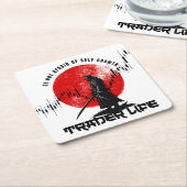 恐れない | 貿易動機 | サムライ スクエアペーパーコースター (アングル)