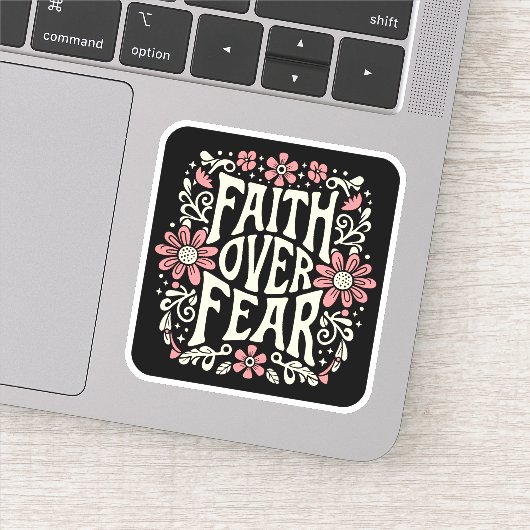 恐れに対する信仰は溝深いクリスチャン シール (詳細)