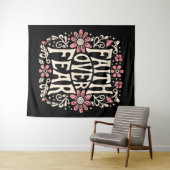 恐れに対する信仰は溝深いクリスチャン タペストリー (インサイチュ(横))