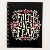 恐れに対する信仰は溝深いクリスチャン プランナー手帳 (正面)