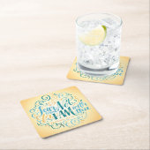 恐れのあなたない、なぜなら私はTheeとあります スクエアペーパーコースター (インサイチュ)