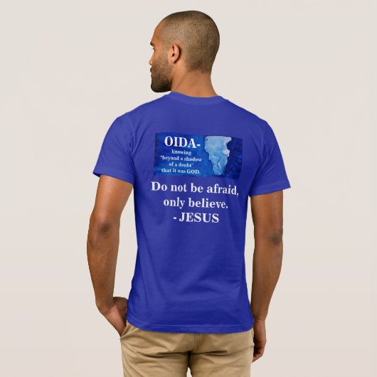 恐れのない-神 Tシャツ (裏面フル)