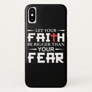 恐れのクリスチャンの信頼より大きいあなたの信頼を許可して下さい iPhone X ケース