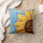 恐れのヒマワリの大きい枕を持たないで下さい クッション (ブランケット)