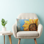 恐れのヒマワリのLumbarの枕を持たないで下さい ランバークッション (椅子)