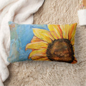 恐れのヒマワリのLumbarの枕を持たないで下さい ランバークッション (ブランケット)