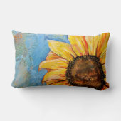 恐れのヒマワリのLumbarの枕を持たないで下さい ランバークッション (裏面)