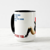 恐れのマグ「ジョンロスAmericanなしに住まれている マグカップ (正面左)