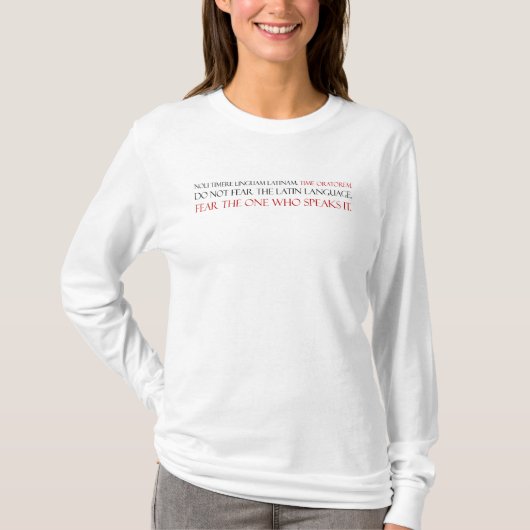 恐れのラテン系の学生(翻訳) (2) Tシャツ (正面)