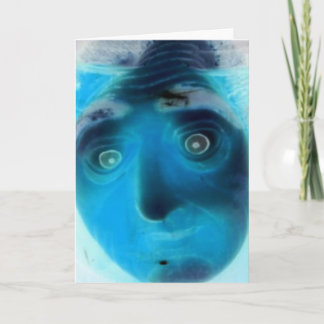 恐れの挨拶状の顔は、私を恐れています カード