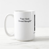 恐れの神、Dredの無価値- Churchillの引用文のマグ マグカップ (左)