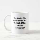 恐れの競売人 コーヒーマグカップ (左)