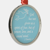 恐れの精神無し メタルオーナメント (右)