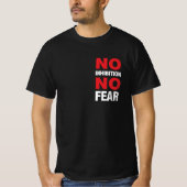 恐れはっきりしたないT型 Tシャツ (正面)