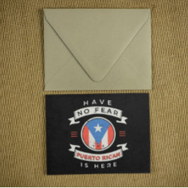 恐れはないプエルトリカはここにいるおもしろい引用文 ポストカード