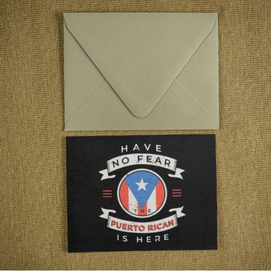 恐れはないプエルトリカはここにいるおもしろい引用文 ポストカード