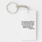 恐れはない、私はあなたと一緒だから。 というのも、悲しくはない キーホルダー (正面)