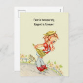 恐れは一時的な後悔であり、決して責任を負わない シーズンポストカード (正面/裏面)