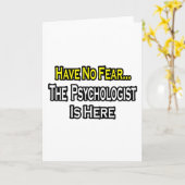 恐れは……心理学者が来た カード (黄色い花)