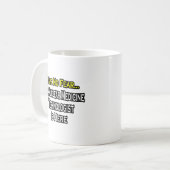 恐れもなく、核医学の技術がここにある コーヒーマグカップ (正面左)