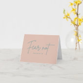 「恐れるな。」イザヤ書41:10 カード (黄色い花)