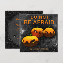 "恐れるな" ハロウィンパーティーのカボチャ