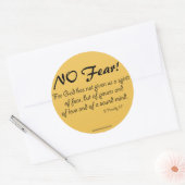 恐れるな!聖書の引用文 ラウンドシール (封筒)