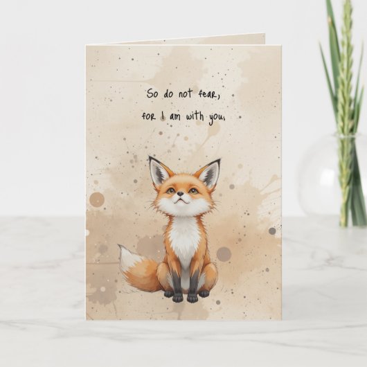 恐れるな 聖書の言葉 カード (正面)