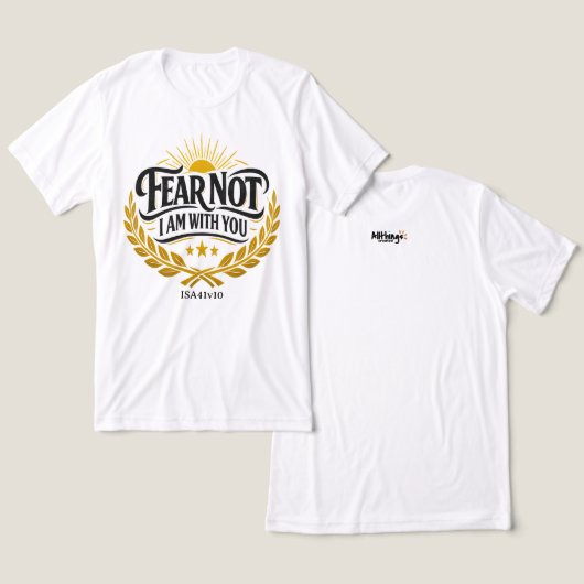 恐れるな - ISA41v10 トライブレンドＴシャツ (デザイン正面&裏面)