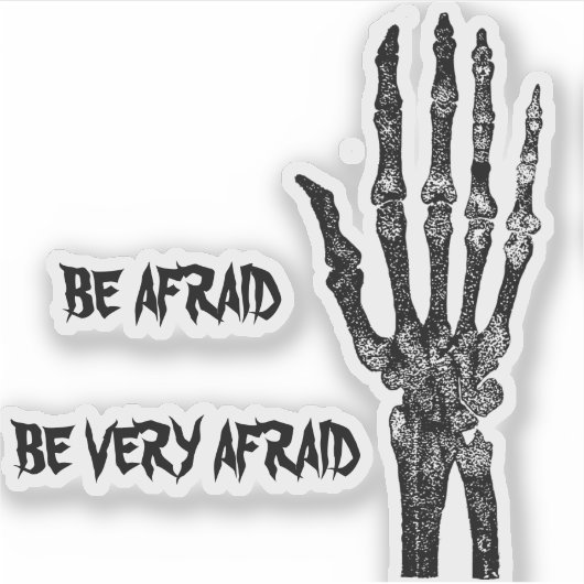 恐れる シール (正面)