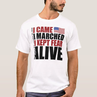 恐れを生きた保ちました Tシャツ