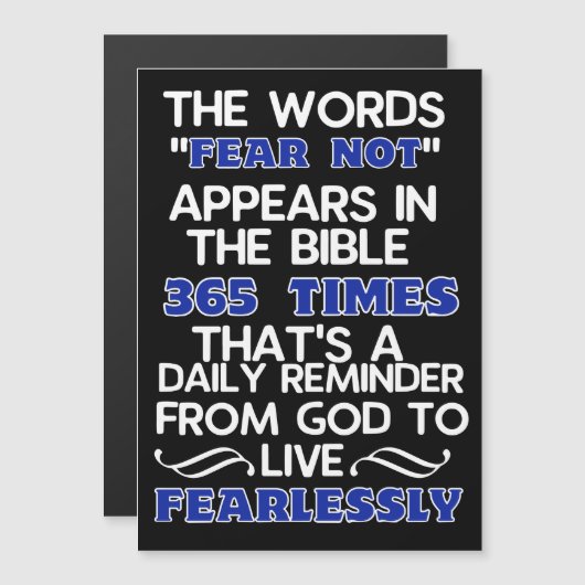 恐れを知らずに生きる (正面/裏面)