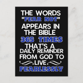 恐れを知らずに生きる ポストカード