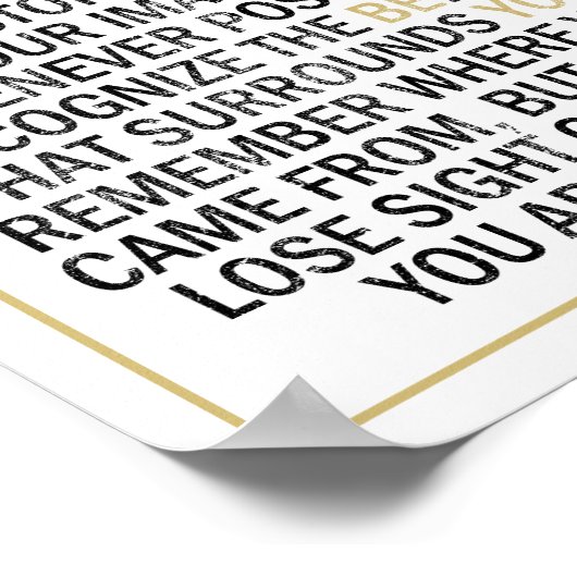 恐れを知らず、生きること感動的 ポスター (角)