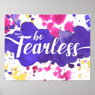 恐れを知らないアートプリント ポスター