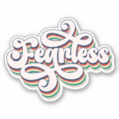 恐れを知らないクリスチャン信者ビニールステッカー シール (正面)