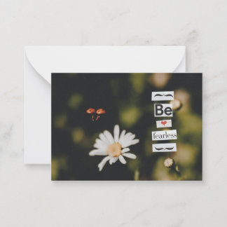 恐れを知らないグリーティングカードである ノートカード