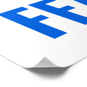 恐れを知らないハゲやる気を起こさせるワシのポップ・アートの勇気 ポスター (角)