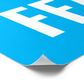 恐れを知らないハゲやる気を起こさせるワシの勇気作品 ポスター (角)