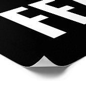 恐れを知らないハゲやる気を起こさせるワシの勇気作品 ポスター (角)