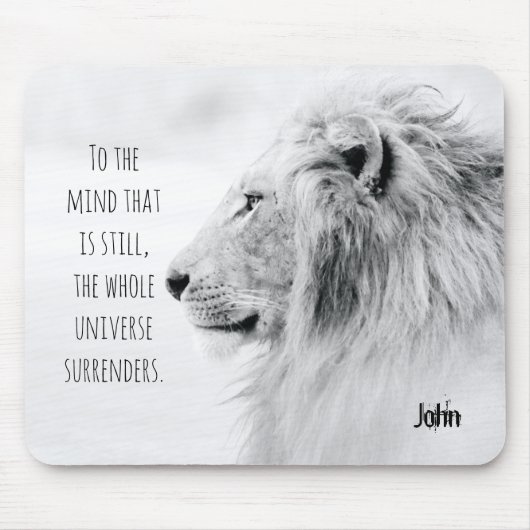 恐れを知らないライ最高のオン引用文パーソナライズされた名 マウスパッド (正面)