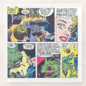 恐れを知らないロボットによる自爆漫画 ガラスコースター (正面)