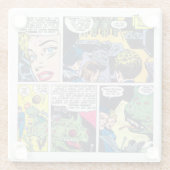 恐れを知らないロボットによる自爆漫画 ガラスコースター (裏面)