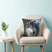 恐れを知らない北極狼クッション クッション (椅子)